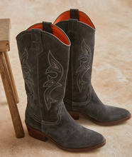 Load image into Gallery viewer, Penelope Chilvers Goldie Paloma Suede Boot in Slate