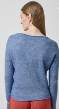 Load image into Gallery viewer, Lilla P Featherweight Bateau Sweater in Lapis