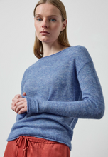 Load image into Gallery viewer, Lilla P Featherweight Bateau Sweater in Lapis