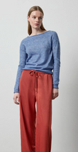 Load image into Gallery viewer, Lilla P Featherweight Bateau Sweater in Lapis