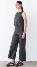 Load image into Gallery viewer, Ripley Rader Ponte Knit Wide Leg Cropped in Charcoal