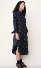 Load image into Gallery viewer, Heather Harland Bias Shirtdress in Cotton-Silk Plaid