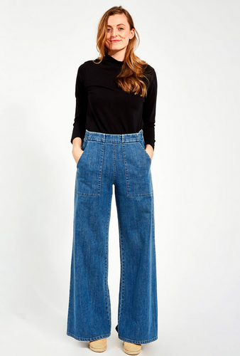 Loup Long Sabrinas in Medium Indigo